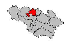 Кантон на карте департамента Жер