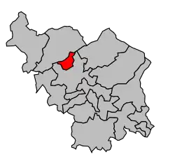 Кантон на карте департамента Верхняя Сона