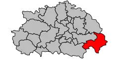 Кантон на карте департамента Тарн