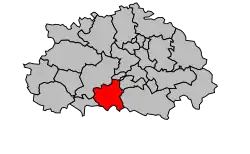 Кантон на карте департамента Тарн