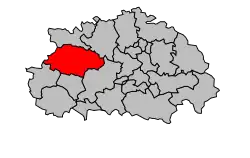 Кантон на карте департамента Тарн