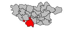 Кантон на карте департамента Тарн