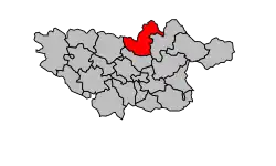 Кантон на карте департамента Тарн