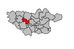 Кантон на карте департамента Тарн