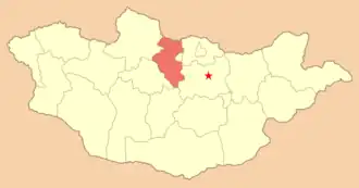 Булган на карте