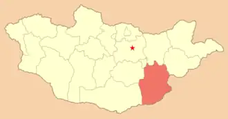 Дорноговь на карте