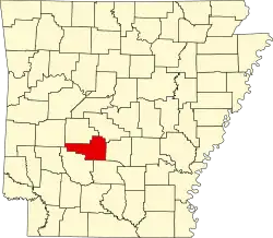 Хот-Спринг на карте