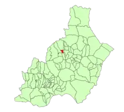 Расположение муниципалитета Армуния-де-Альмансора на карте провинции