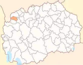 Община Боговинье на карте