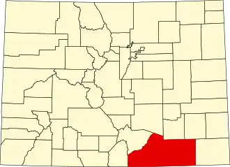 Лас-Анимас на карте