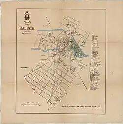 План Калиша, 1908 год.