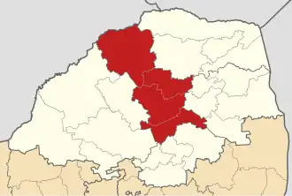 Район имени Тропика Козерога на карте