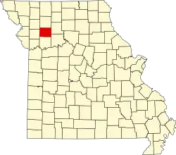 A state map highlighting Caldwell County in the northwestern part of the state.