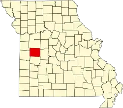 A state map highlighting Henry County in the western part of the state.