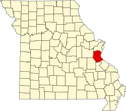 A state map highlighting Jefferson County in the eastern part of the state.
