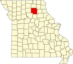 A state map highlighting Macon County in the northern part of the state.