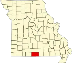 Озарк на карте