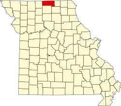 A state map highlighting Putnam County in the northern part of the state.