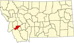 Дир-Лодж на карте