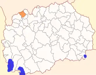 Община Теарце на карте