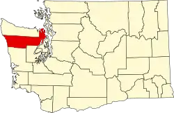 Округ Джефферсон на карте штата.