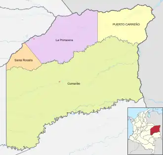 Вичада на карте