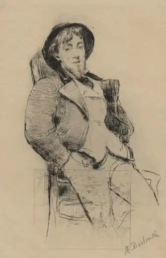 Норберт Гёнётт. Рисунок Марселена Дебутена (1876)