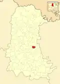 Расположение муниципалитета на карте провинции