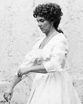 Маргарита Войтес на съёмках фильма, 1980 год