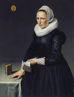 Мария Пейнакер, супруга Виллема де Ланга. 1626. Дерево, масло. Музей Принсенхоф, Делфт