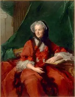 Мария Лещинская, королева Франции, за чтением Библии. 1748. Холст, масло. Версаль