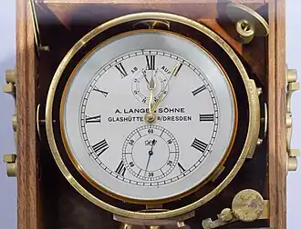 Морской хронометр фирмы A. Lange & Söhne Glashütte (1948)