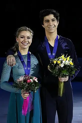 Маржори Лажуа и Закари Лага в 2019 годустали чемпионами мира среди юниоров