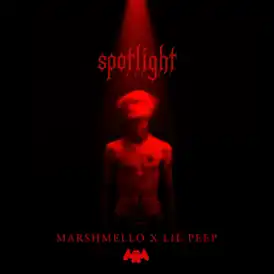 Обложка сингла Marshmello и Lil Peep «Spotlight» (2018)