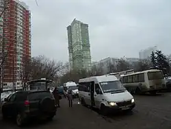 Маршрутки на улице Саляма Адиля, 2013 год