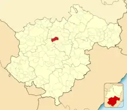 Расположение муниципалитета на карте провинции