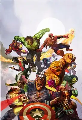 Обложка тома Marvel ZombiesХудожник Артур Суйдем