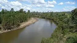 Вид с моста Дикабрам[англ.], апрель 2010 года.