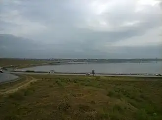 Вид на озеро Масазыргёль осенью 2017 года