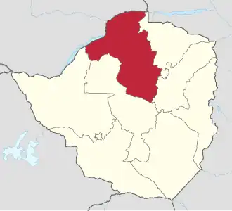 Западный Машоналенд на карте