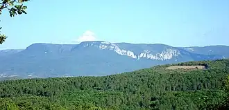 Горный массив Бойка (вид с запада).