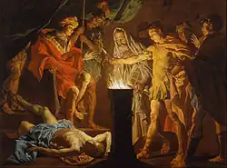 Муций Сцевола в лагере Порсены. 1640-е гг. Холст, масло. Художественная галерея Нового Южного Уэльса, Сидней, Австралия