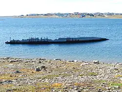 Затопленный корпус «Мод» 26 августа 2012 года