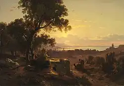 Вид на Смирну на фоне каравана.