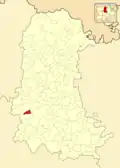 Расположение муниципалитета на карте провинции