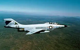 F-101B-105-MC из 132 эскадрильи истребителей перехватчиков Национальной гвардии Орегона, 1970-е годы.