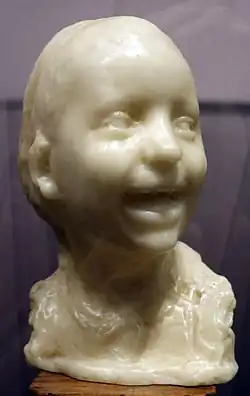 Смеющаяся девочка. Воск на гипсе. Позднейшая отливка