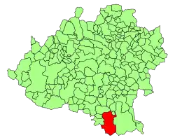 Расположение муниципалитета на карте провинции