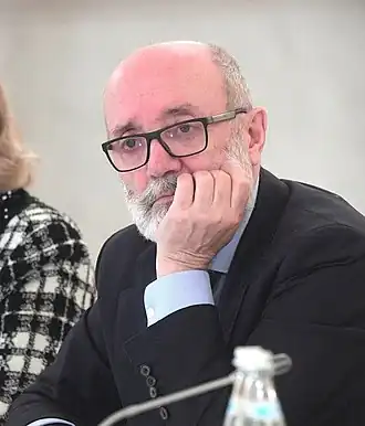 Лев Амбиндер на заседании совета по правам человека, 2019 год