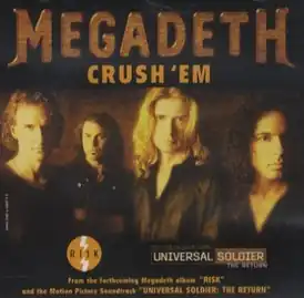 Обложка сингла Megadeth «Crush ’Em» (1999)